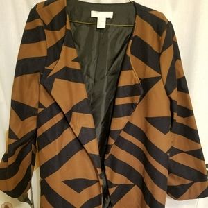 Brown and Black Light Coat